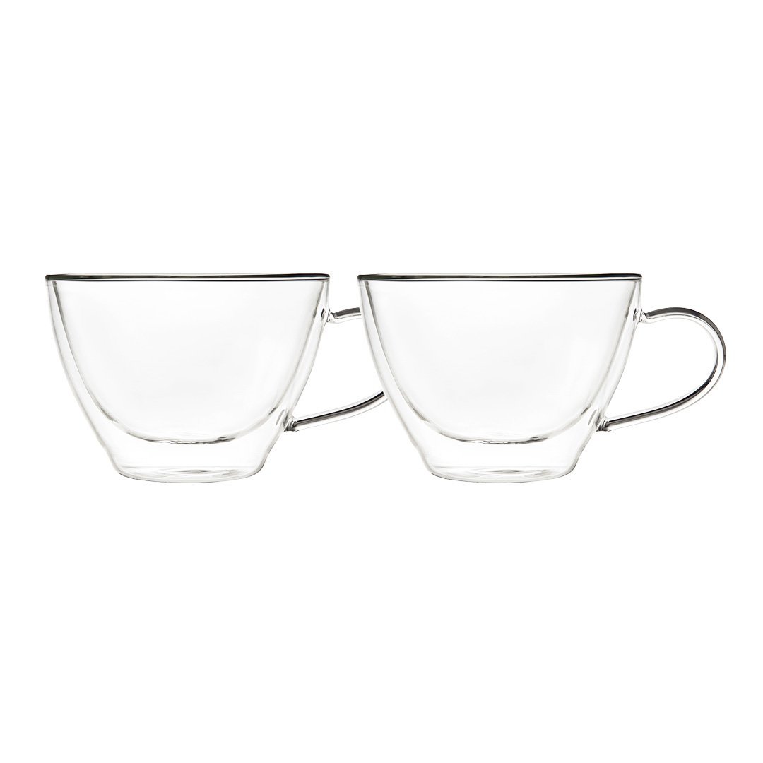 Set of 2 tea cups in double wall glass - CozyVibe.eu